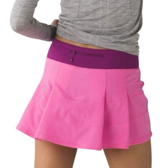 Lululemon Pink Paradise Regal Plum Pace Rival Skirt - Picture 3 of 8